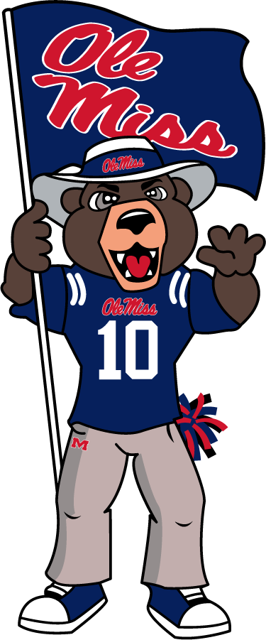 Mississippi Rebels 2010-2018 Mascot Logo v2 diy DTF decal sticker